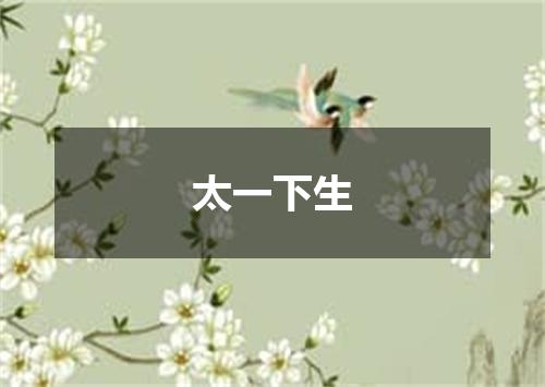太一下生