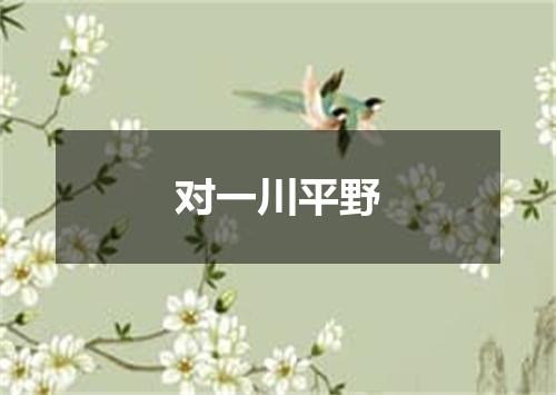 对一川平野