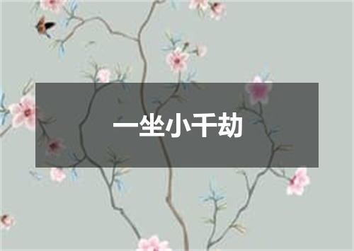 一坐小千劫