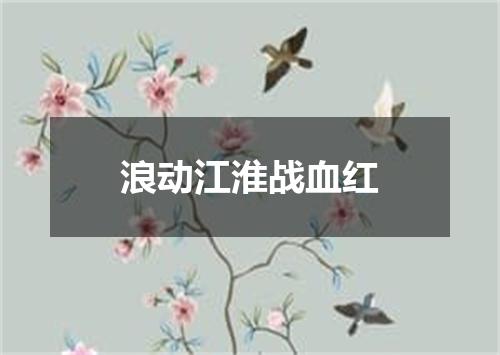 浪动江淮战血红