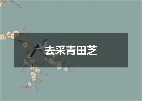 去采青田芝