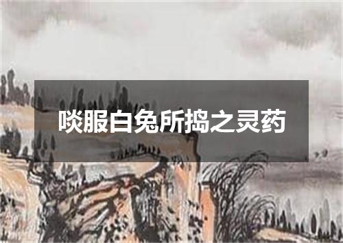 啖服白兔所捣之灵药