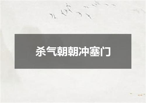 杀气朝朝冲塞门