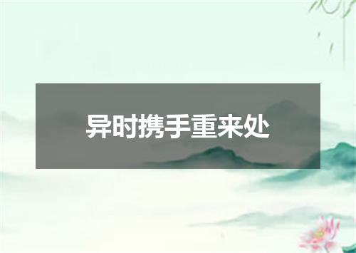异时携手重来处