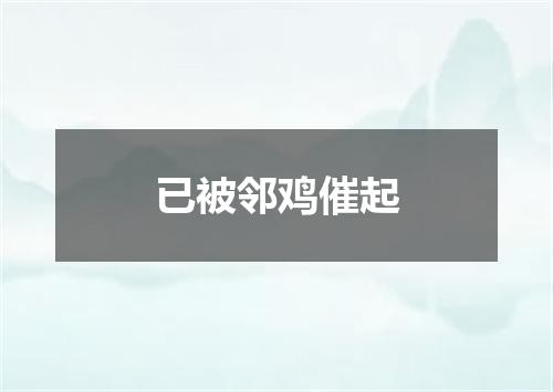 已被邻鸡催起