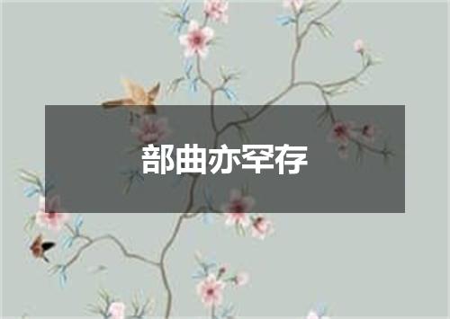 部曲亦罕存