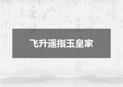 飞升遥指玉皇家