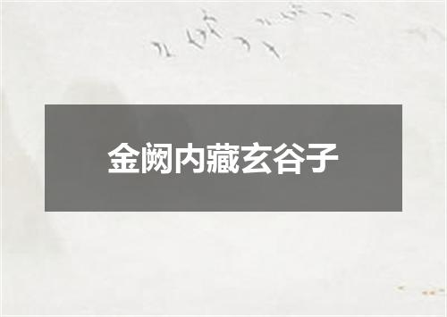 金阙内藏玄谷子