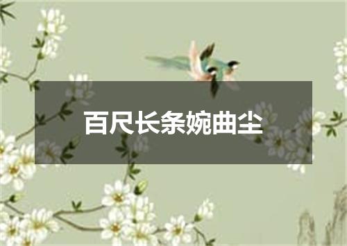 百尺长条婉曲尘