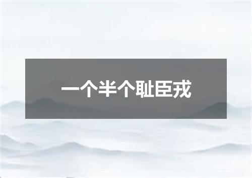 一个半个耻臣戎