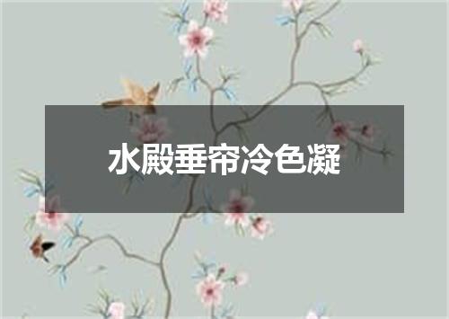 水殿垂帘冷色凝