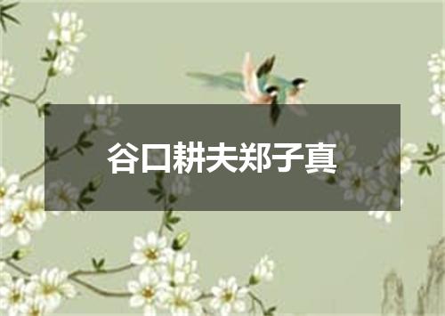 谷口耕夫郑子真