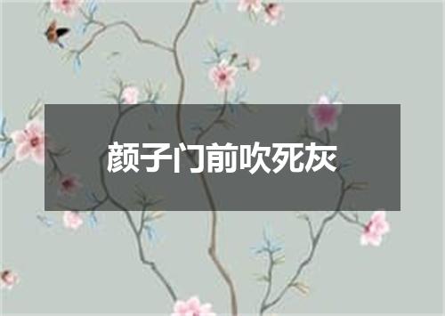 颜子门前吹死灰