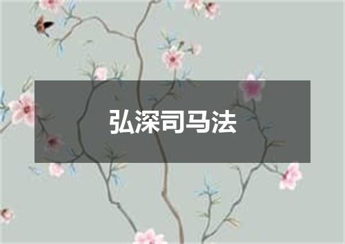 弘深司马法