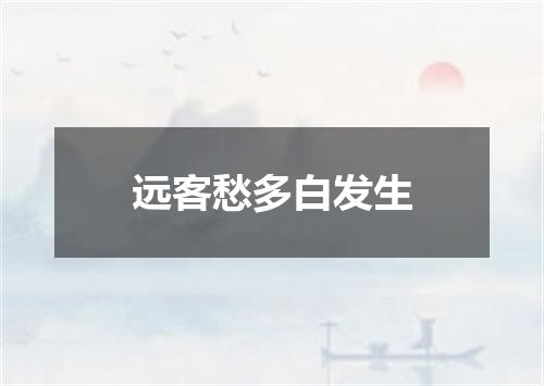 远客愁多白发生