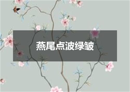 燕尾点波绿皱