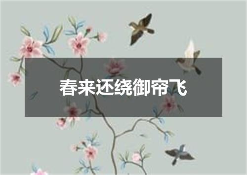 春来还绕御帘飞