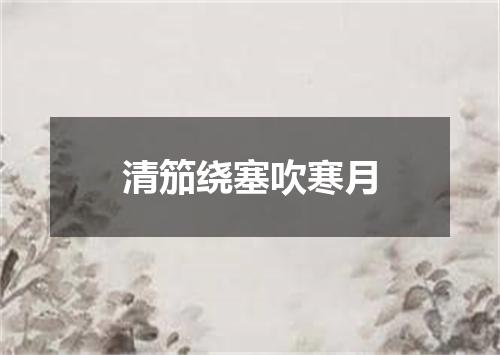 清笳绕塞吹寒月