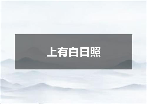 上有白日照