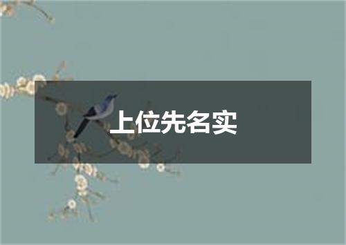 上位先名实