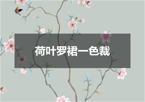 荷叶罗裙一色裁