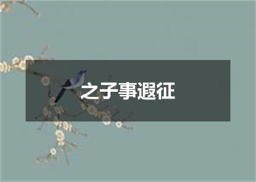 之子事遐征