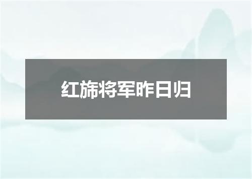 红旆将军昨日归