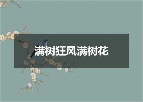 满树狂风满树花