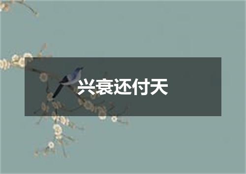 兴衰还付天