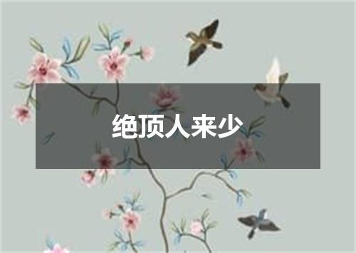 绝顶人来少