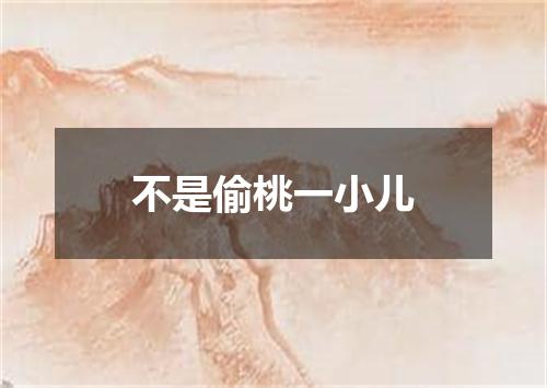 不是偷桃一小儿