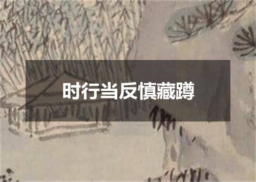 时行当反慎藏蹲