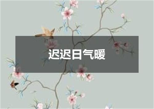 迟迟日气暖