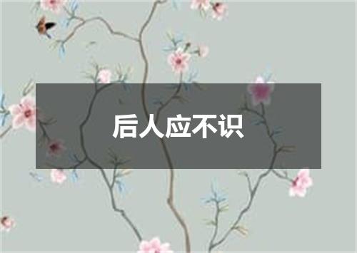 后人应不识