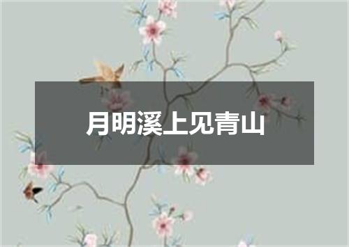月明溪上见青山