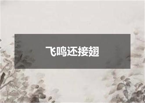 飞鸣还接翅