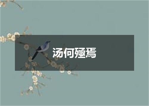 汤何殛焉