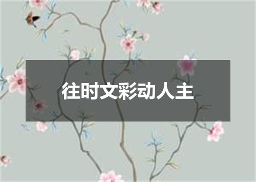 往时文彩动人主