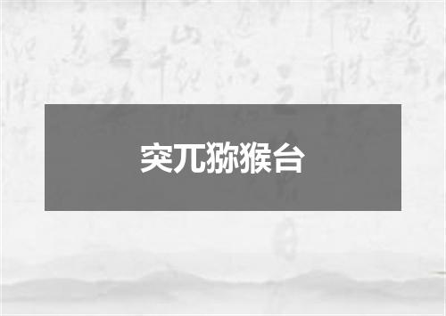突兀猕猴台
