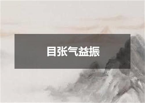 目张气益振
