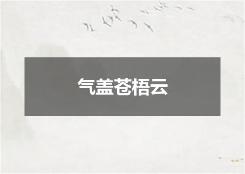 气盖苍梧云