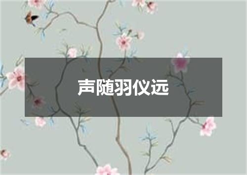 声随羽仪远