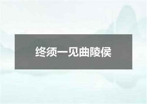 终须一见曲陵侯