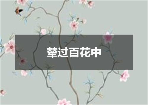 辇过百花中