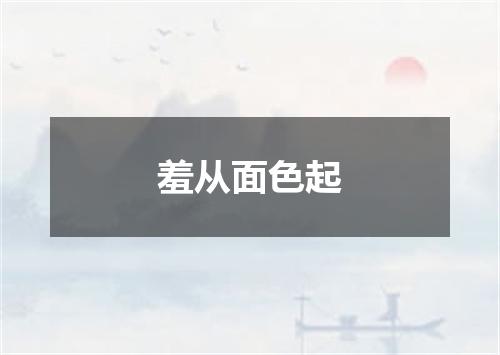 羞从面色起