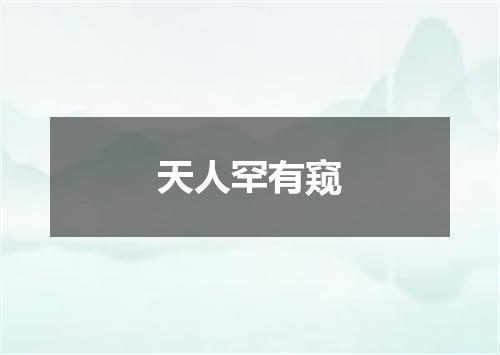 天人罕有窥