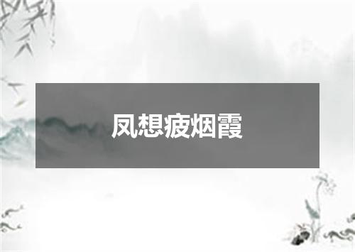 凤想疲烟霞