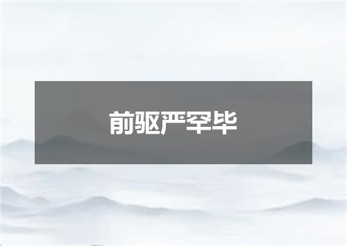 前驱严罕毕