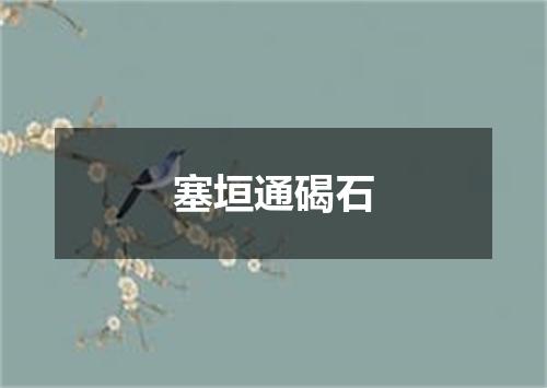 塞垣通碣石