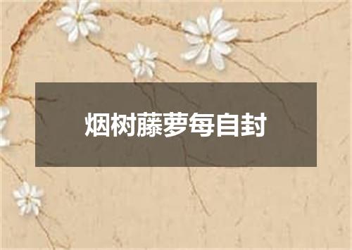烟树藤萝每自封